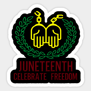 juneteenth celebrate freedom Sticker